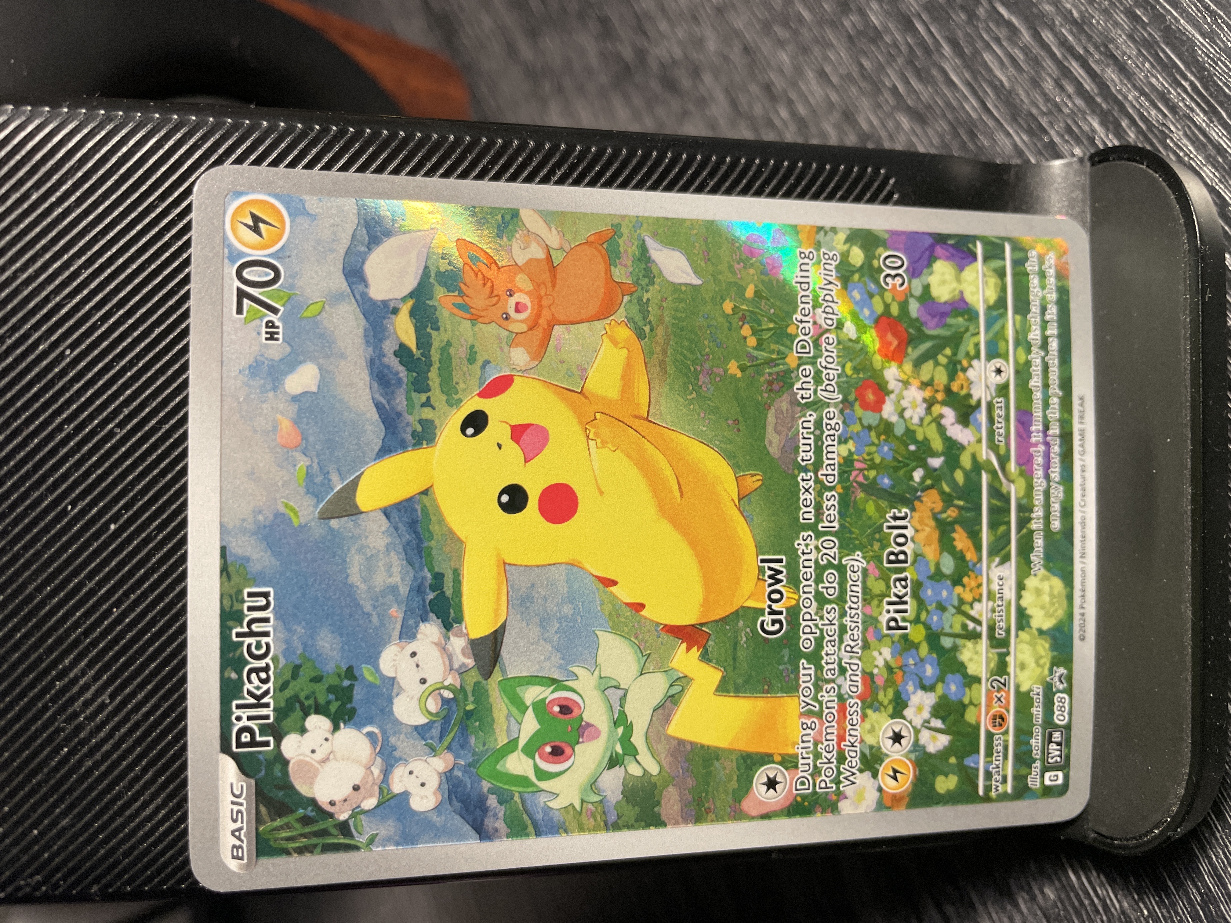Pikachu Paldea Adventure Chest (088) 2024 Pokemon Svp EN-SV Black